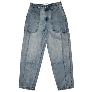 Alex Mill Phoebe Carpenter Jeans 8 Seamed Tapered Ankle Vintage Wash Blue